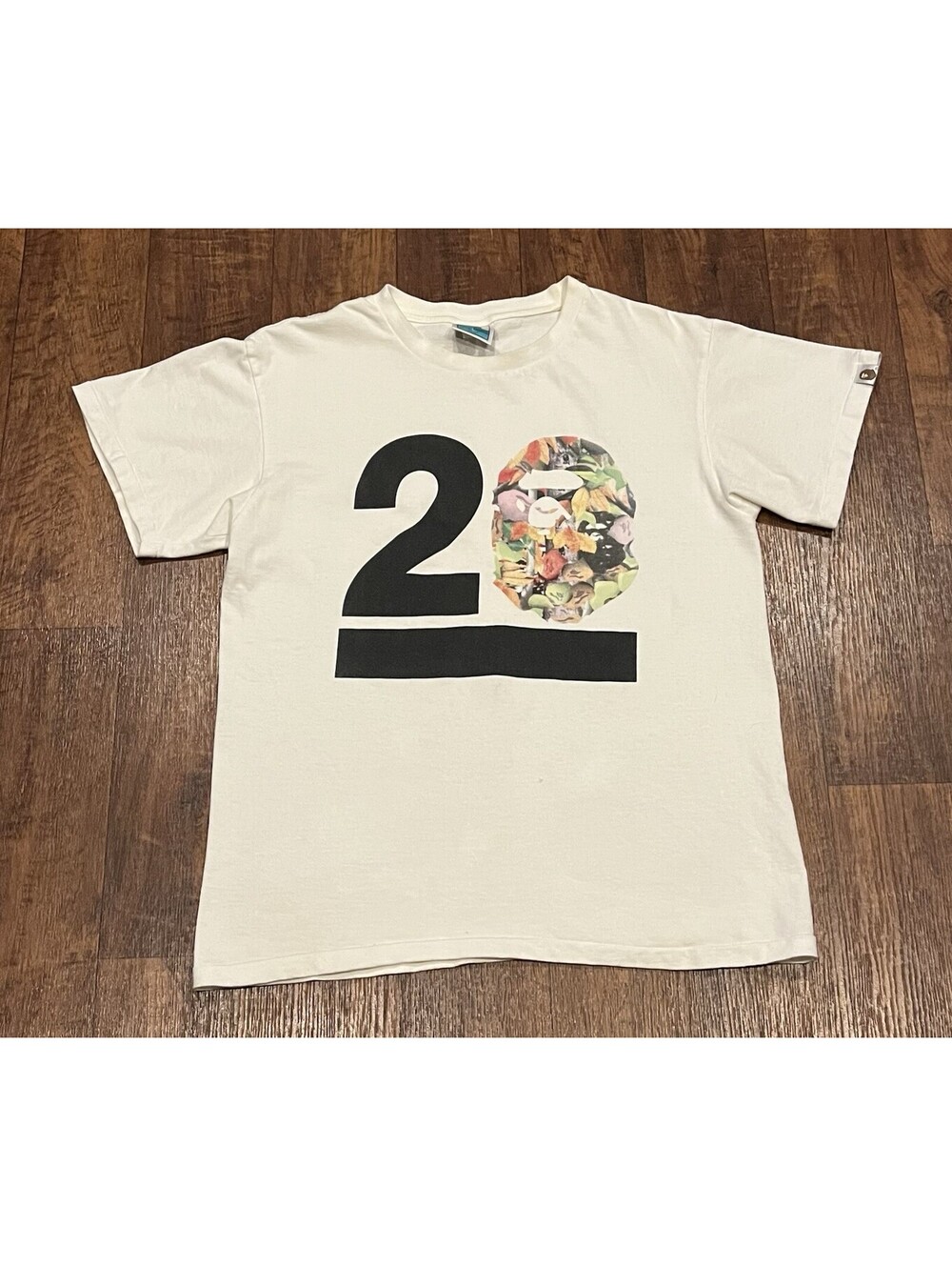 A Bathing Ape Bape Anniversary Tee Shirt Medium White